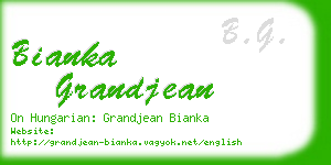 bianka grandjean business card